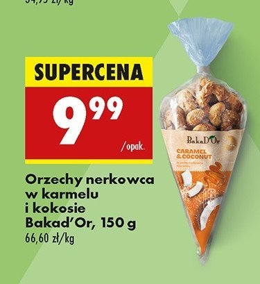 Orzechy nerkowca w karmelu i kokosie Bakad'or promocja