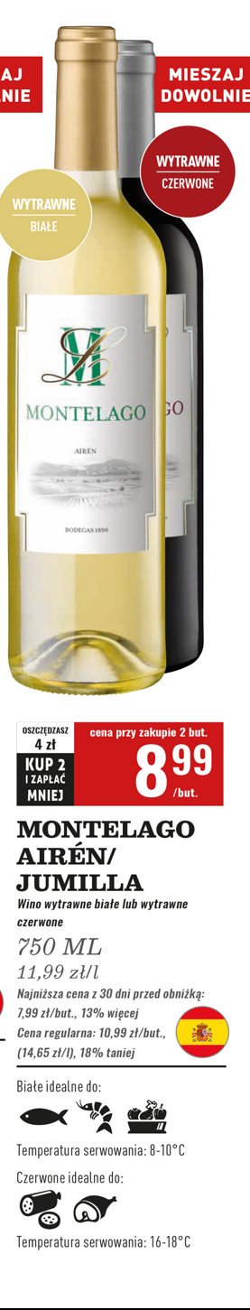 Wino wytrawne MONTELAGO DOP JUMILLA promocja