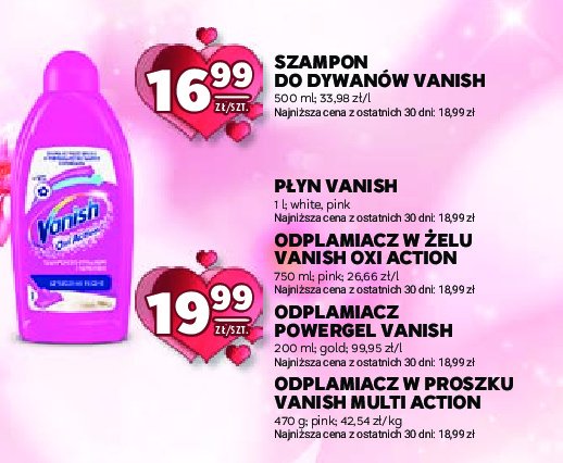 Odplamiacz w żelu do koloru Vanish gold oxi action promocja