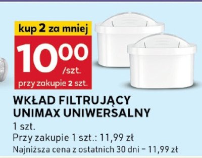 Wkład filtrujący Unimax Uniwersalny promocja w Stokrotka