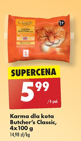 Karma dla kota z kurczakiem Butcher's classic promocja