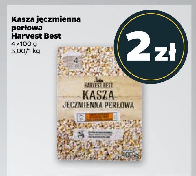 Kasza jęczmienna perłowa Harvest best promocja
