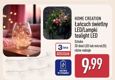 Lampki tealight LED, różne rodzaje promocja w Aldi