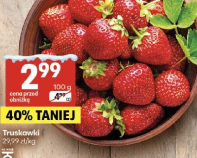 Truskawki promocja w Delikatesy Centrum