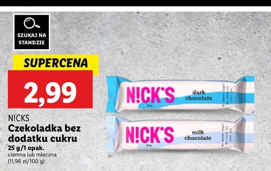 Czekolada mleczna N!ck's promocja