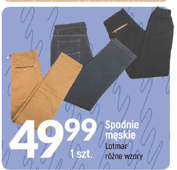 Spodnie męskie Lotmar promocja w Leclerc