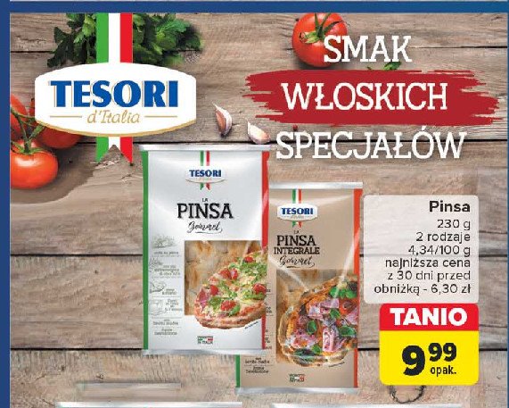 Pinsa pełnoziarnista Tesori d'italia promocja