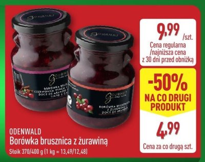 Borówka brusznica z żurawiną  promocja w Aldi