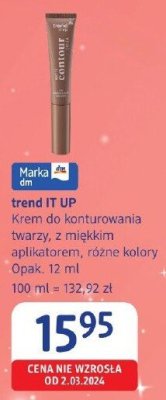 Krem do konturowania twarzy z miękkim aplikatorem trend IT UP, różne kolory promocja w Drogerie DM