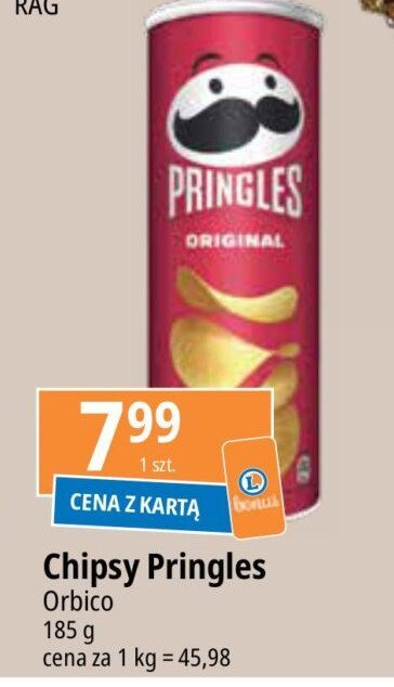 Chipsy original Pringles promocja