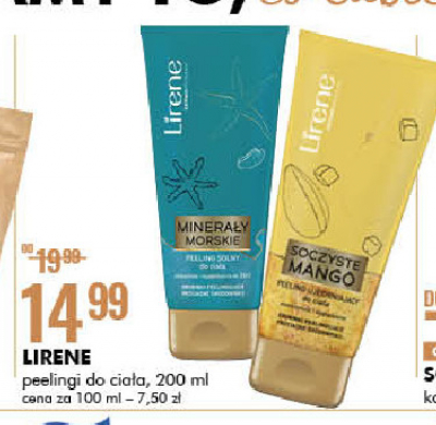 Peeling do cia艂a minera艂y morskie Lirene dermoprogram promocja