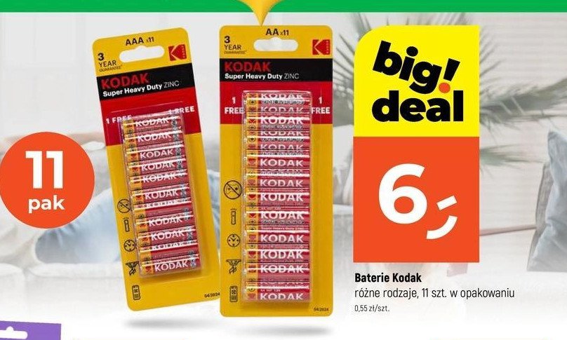 Baterie aa Kodak promocja w Dealz