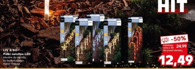 Pałki świetlne LED LIV & BO idealne do ogrodu, na balkon i taras, różne rodzaje promocja w Kaufland