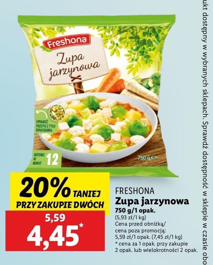 Zupa jarzynowa Freshona promocja