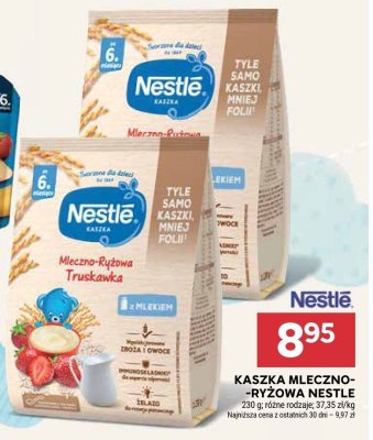 Kaszka mleczno-ryżowa Nestle promocja w Stokrotka