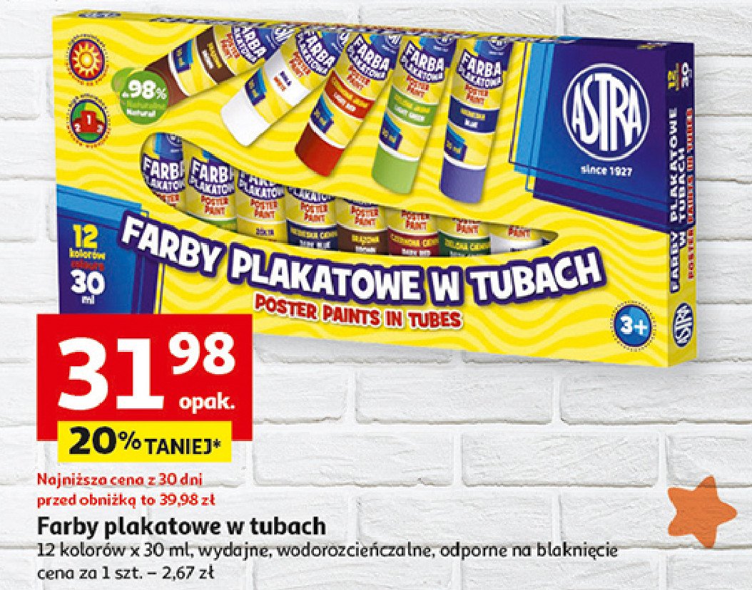 Farby plakatowe Astra promocja