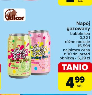 Napój brzoskwinia truskawka LADY BOBA promocja