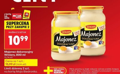 Majonez dekoracyjny  promocja w Biedronka