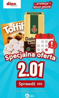 Specjalna oferta na 2.01.2026 - promocje spoza gazetki, strona 0 promocja w Dino