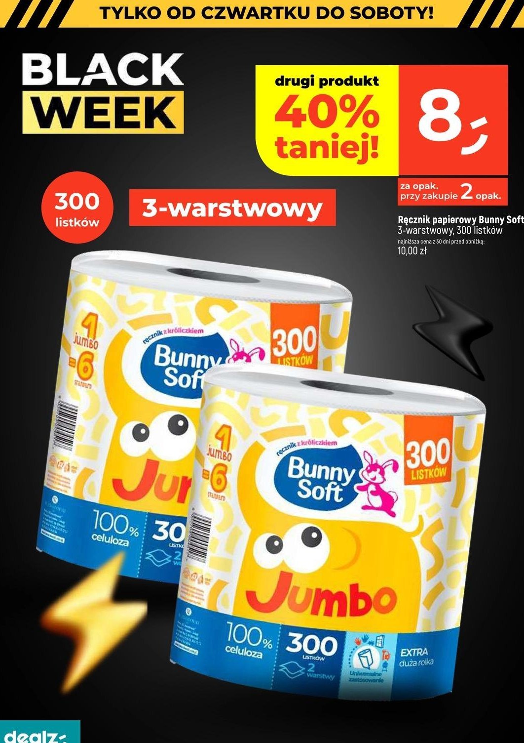 Ręcznik papierowy jumbo Bunny soft promocja