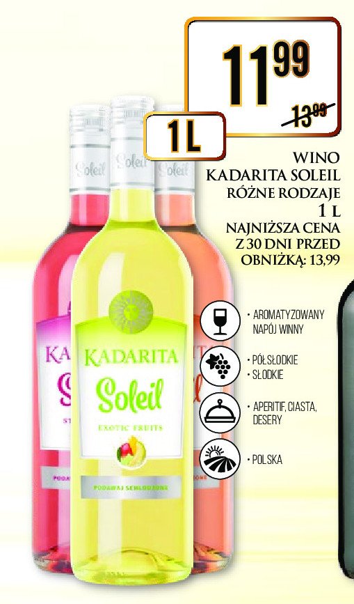 Wino Kadarka soleil exotic fruits promocja