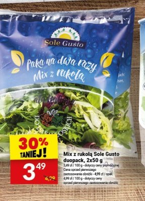 Mix z rukolą Sole Gusto duopak promocja w Twój Market