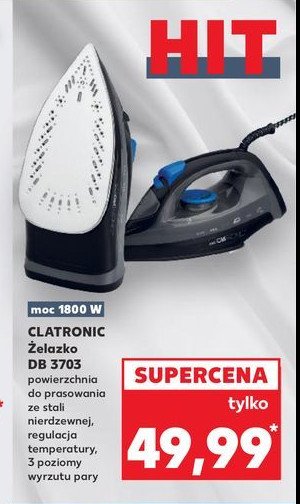 Zelazko db 3703 Clatronic promocja w Kaufland