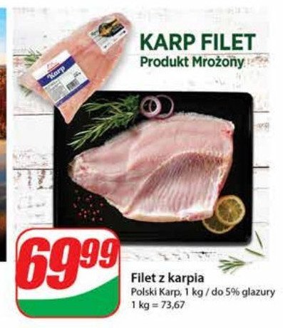 Karp - filet nacinany promocja