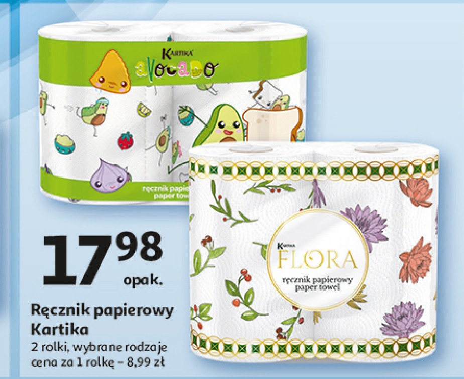 Ręcznik papierowy flora Kartika promocja w Auchan