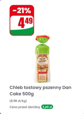 Chleb tostowy pszenny promocja w Dino