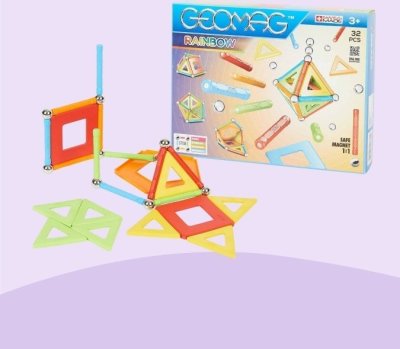 Geomag Rainbow klocki magnetyczne 38 elementów promocja w Action
