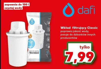 Wkład filtrujący classic Dafi promocja w Kaufland