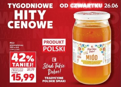 Miód wielokwiatowy K-classic stąd takie dobre! promocja