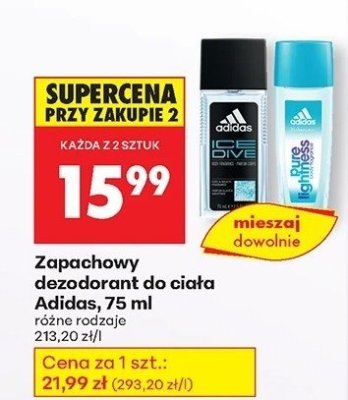 Dezodorant zapachowy do ciała 75 ml różne rodzaje promocja w Biedronka