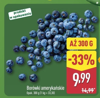 Borówki amerykańskie promocja w Aldi