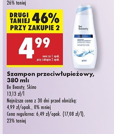 Szampon przeciwłupieżowy Be beauty Be beauty care promocja