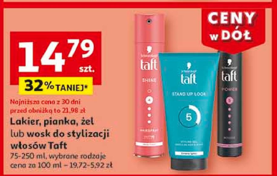 Żel do włosów Taft stand up look promocja