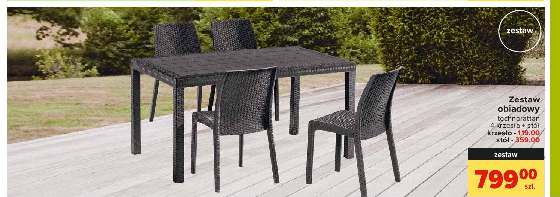 Krzes艂o rattan promocja