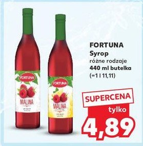 Syrop malina z cytryną Fortuna promocja