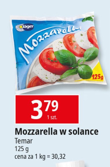 Mozzarella w solance Jager promocja w Leclerc