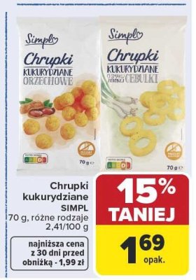 Chrupki kukurydziane promocja w Carrefour Market