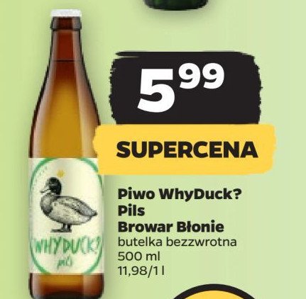 Piwo WHY DUCK? PILS promocja