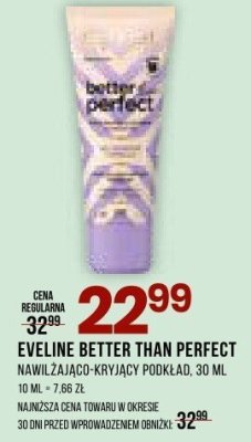Nawilżający krem EVELINE BETTER THAN PERFECT promocja w Drogerie Natura