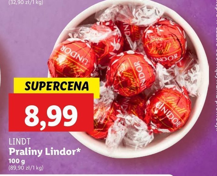 Praliny Lindt promocja