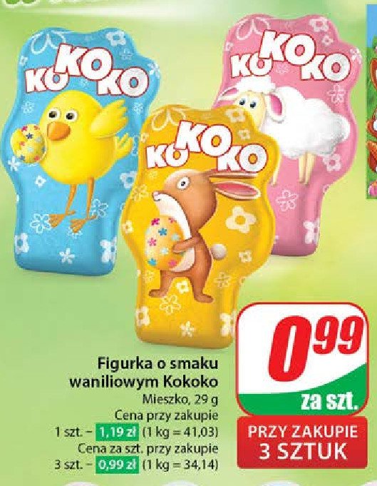 Figurka kokoko owieczka Mieszko promocja w Dino