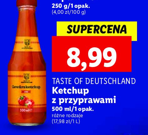 Ketchup z przyprawami Taste of deutschland promocja
