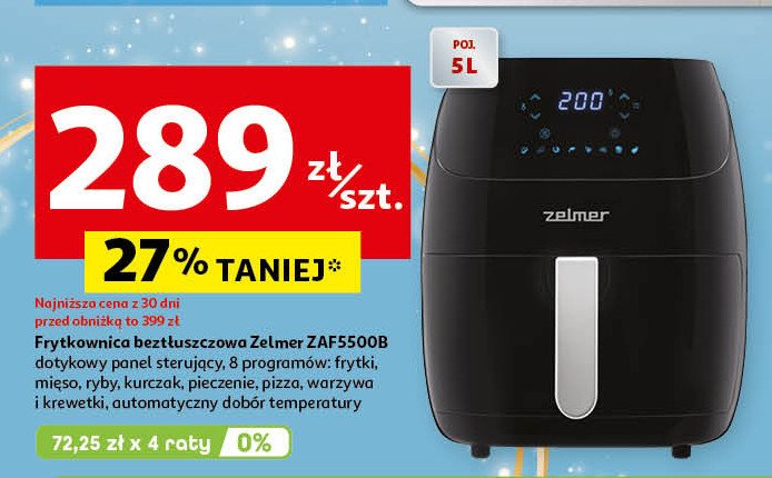 Frytownica beztłuszczowa zaf5500b Zelmer promocja