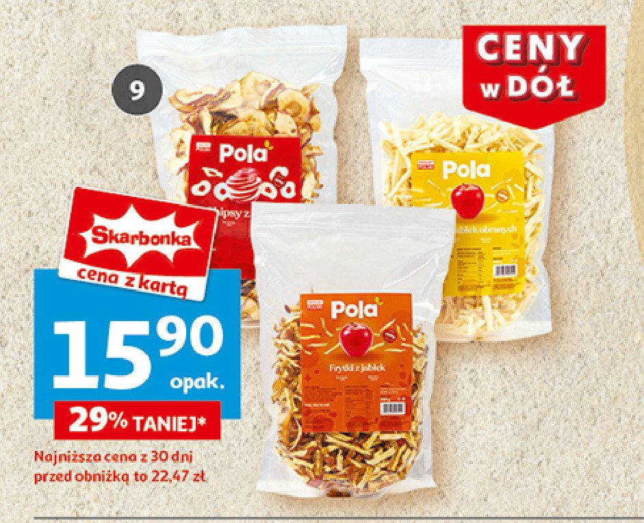 Fryki z jabłek obranych POLA promocja