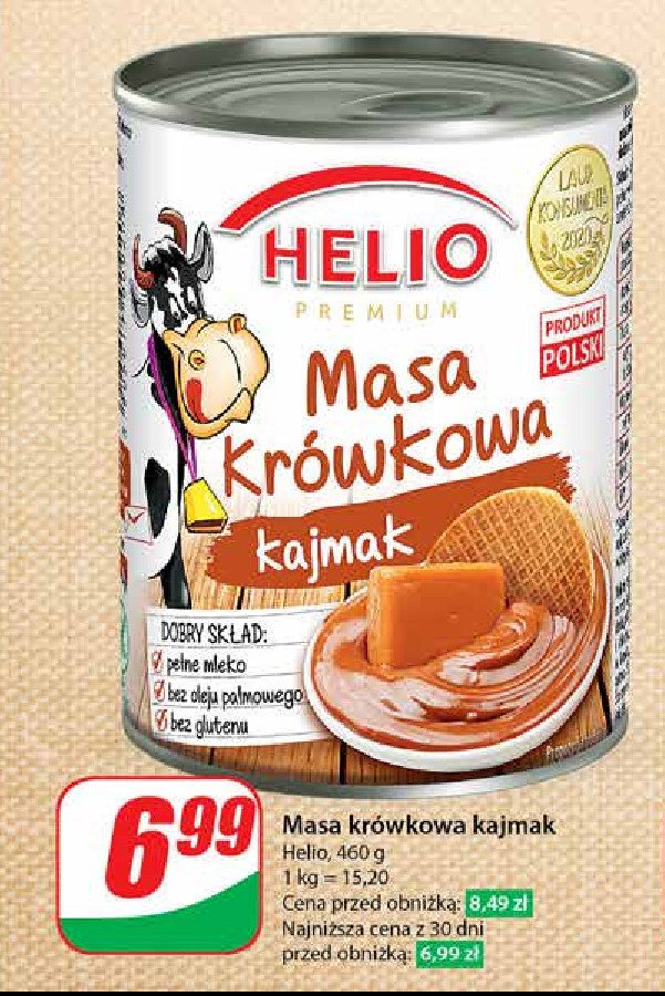 Masa krówkowa Helio promocja