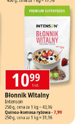 Komosa quinoa ryżowa Intenson promocja